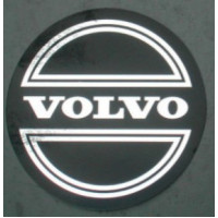 Sticker wieldop Volvo 90 mm + CORONA chroom